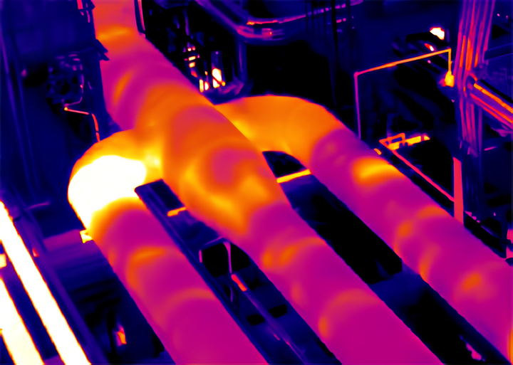 Termografía en tuberías de fluido caliente